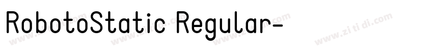 RobotoStatic Regular字体转换